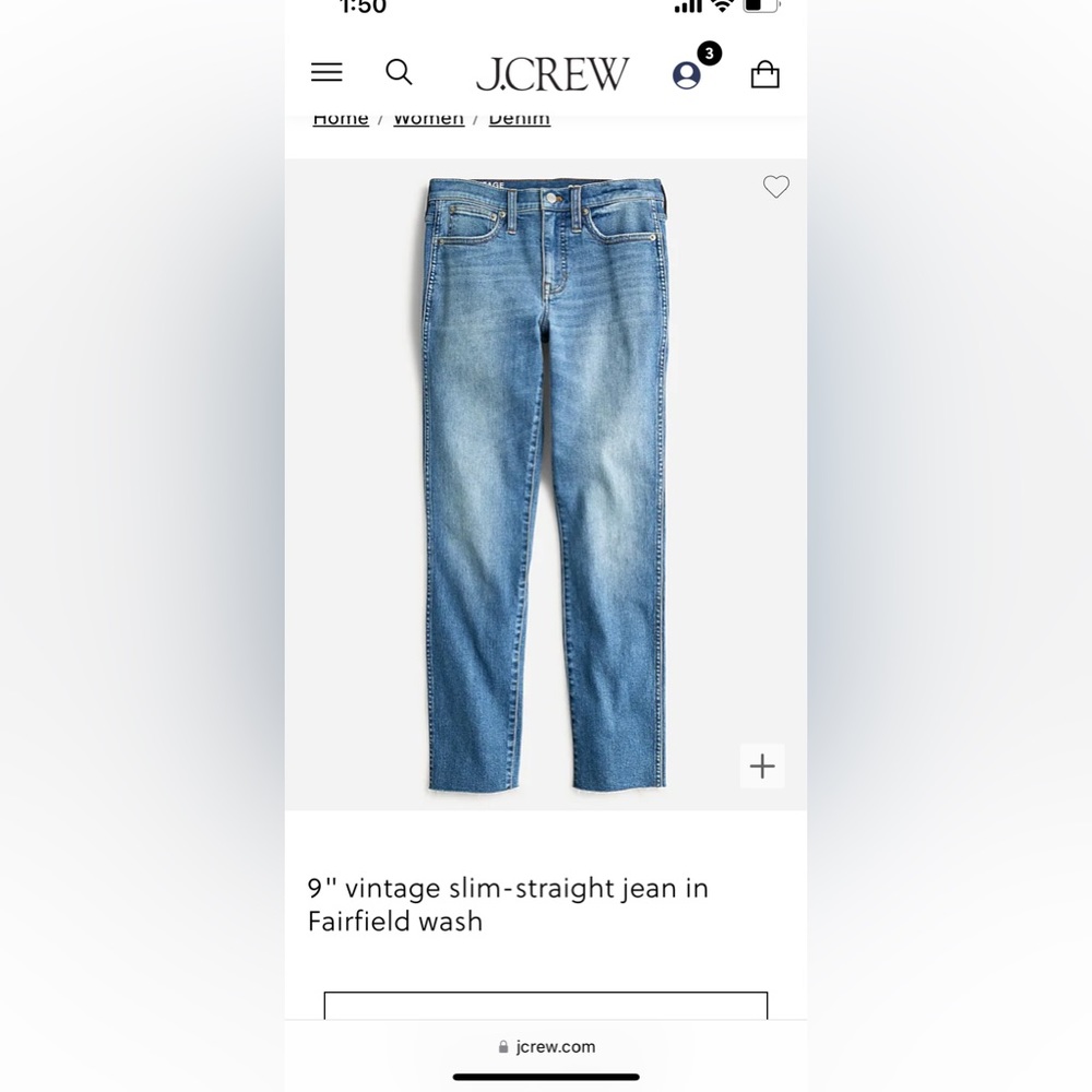 J.Crew Size 29 Vintage Slim - Straight jeans